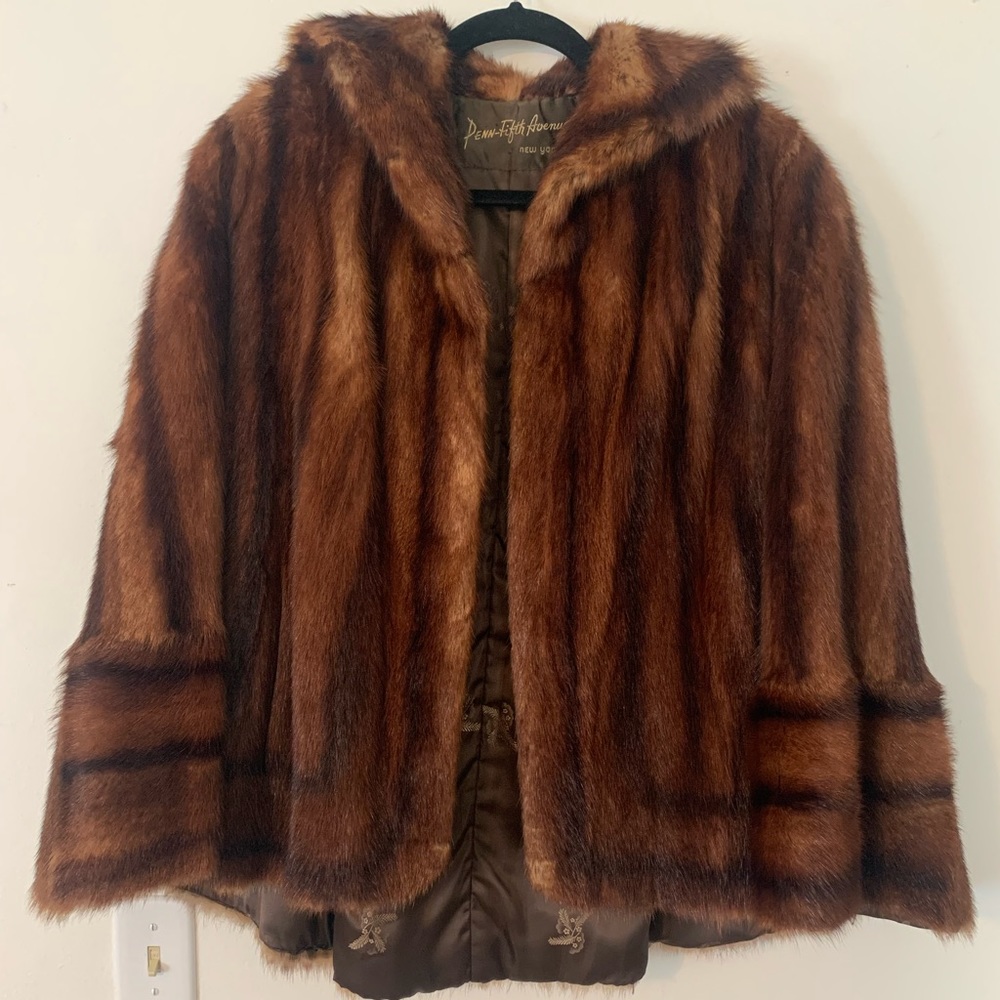 Vintage Fur Cape (Penn Fifth Ave)